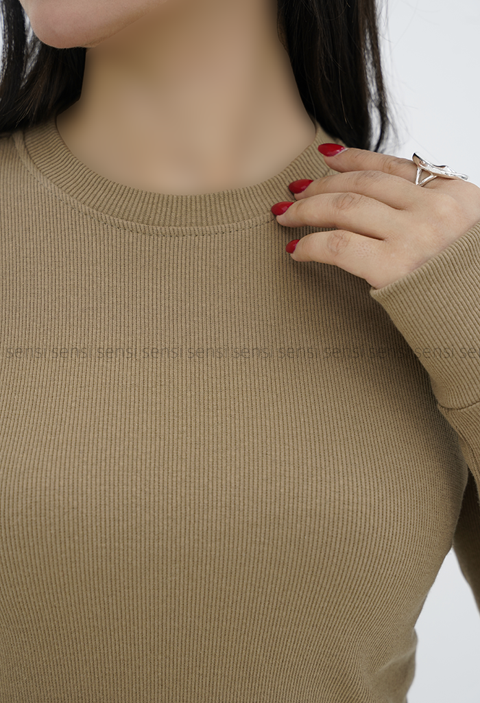 بلوز زنانه کبریتی کشی آستین فینگر دارقد44 کد1006825